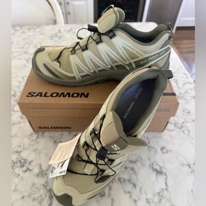 Salomon Men's XA Pro 3D Trail Shoes in Olive and Beige
